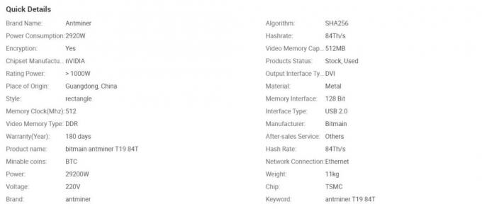 Neuer Bergmann Bitmain Antminer T19 84t T19 88t Bitcoin