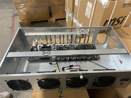 Bergbau-Rig Machines AMD A68 8 Gpu BTC ETH GPU Bergbau-Rig Frame SSD 128G