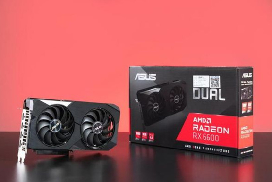 Doppelter Fan Asus Doppel-Rx6600 8g 128bit