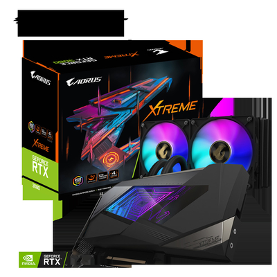 384 gebissenes Ti Xtreme Waterforce 12g Gigabyte Aorus Geforce Rtx 3080 19000 MHZ