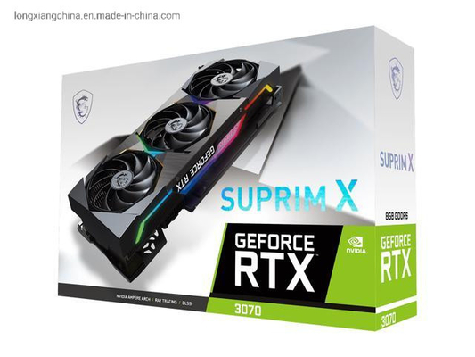 256 gebissenes Geforce Rtx 3070 3080 weiße 8GB Gddr6 Pcie 4,0 V2 HDMI 2,1